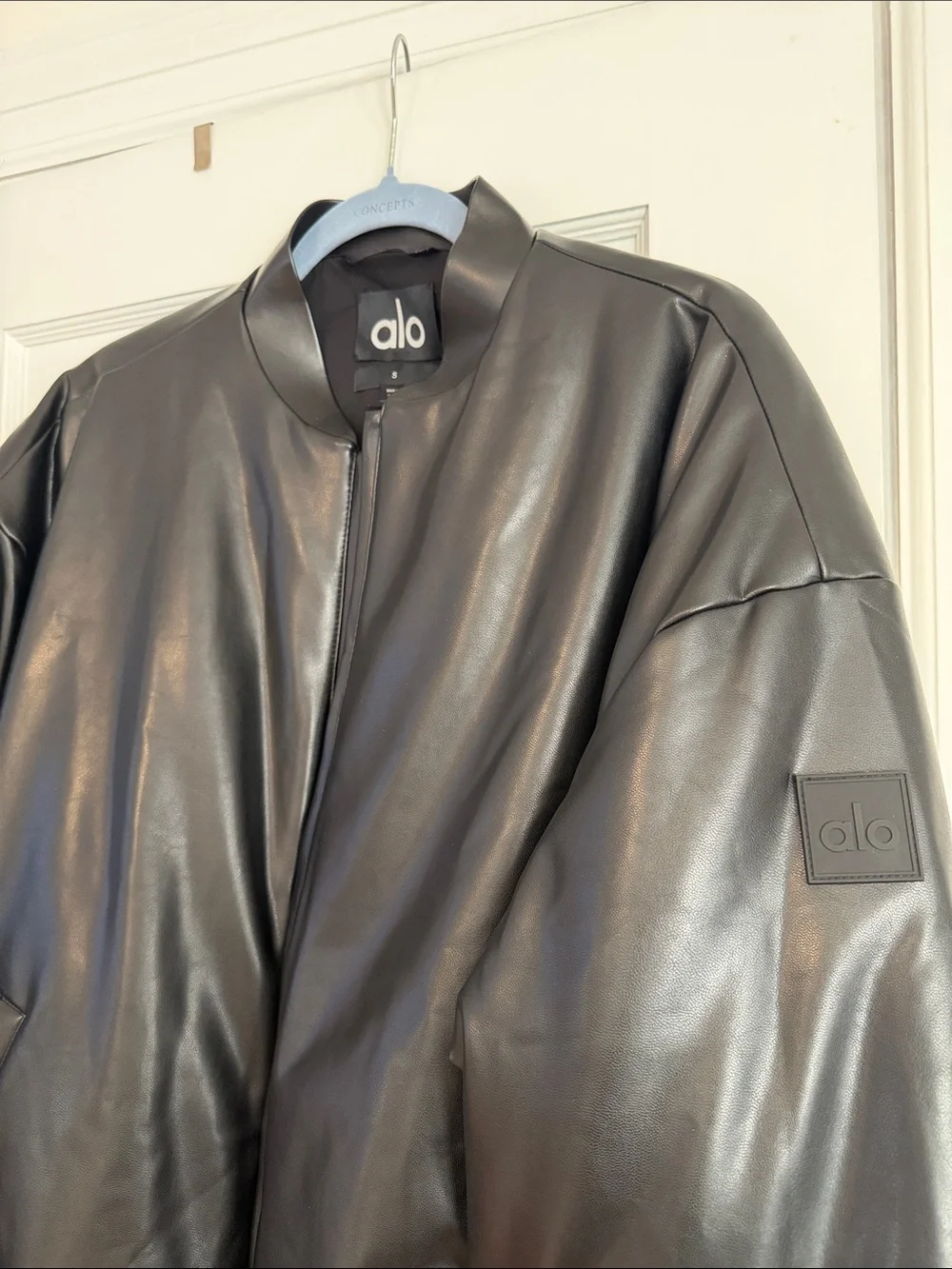 ALO Yoga Black Bomber Jacket - Buffalo Bills